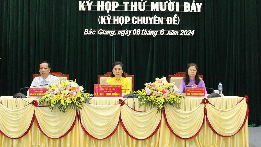 HĐND tỉnh Bắc Giang thông qua 10 nghị quyết tại kỳ họp thứ 17
