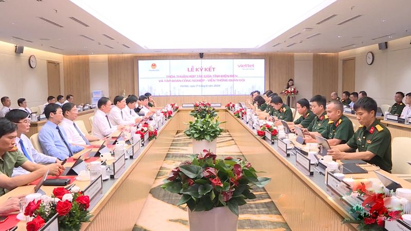 Tỉnh Điện Biên ký kết thỏa thuận hợp tác với Tập đoàn Công nghiệp - Viễn thông Quân đội