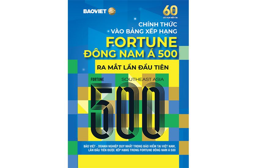 Tập đoàn Bảo Việt được xếp hạng trong Fortune Đông Nam Á 500