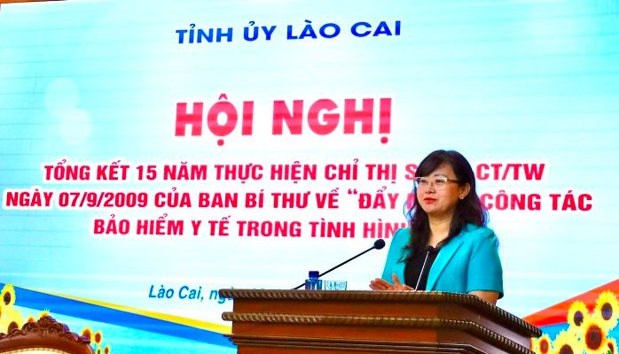 Lào Cai: Tiếp tục tăng cường sự lãnh đạo của cấp ủy trong thực hiện chính sách BHYT
