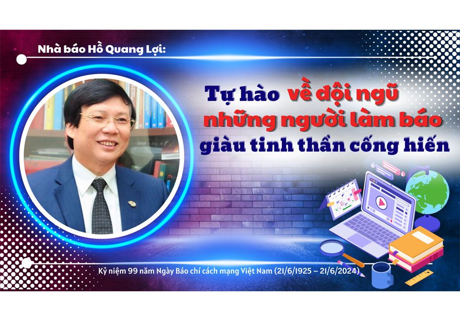 Nhà báo Hồ Quang Lợi: Tự hào về đội ngũ những người làm báo giàu tinh thần cống hiến