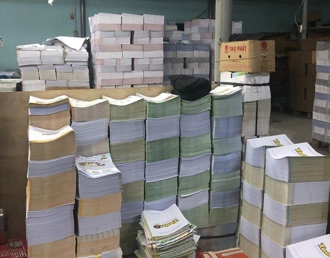 Phá đường dây làm giả 4 triệu cuốn sách giáo khoa