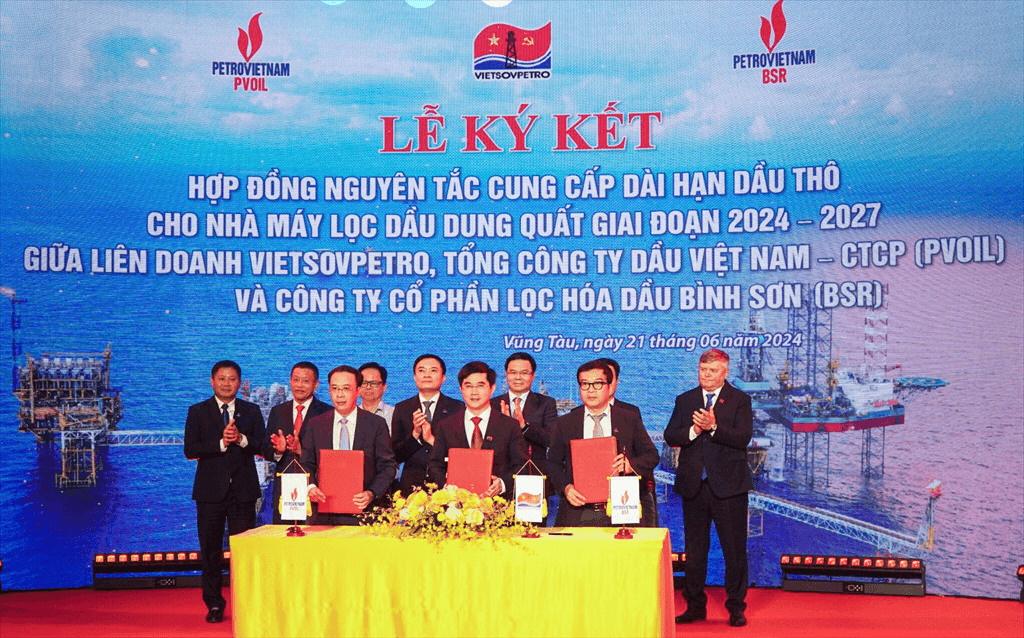 Ký kết hợp đồng cung cấp dài hạn dầu thô cho Nhà máy lọc dầu Dung Quất