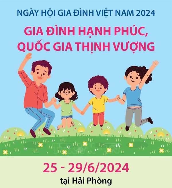 Ngày hội Gia đình Việt Nam năm 2024: Gia đình hạnh phúc, quốc gia thịnh vượng
