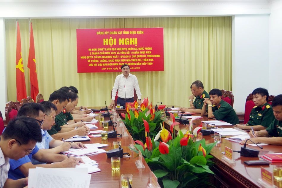Đảng uỷ Quân sự tỉnh Điện Biên ra nghị quyết lãnh đạo thực hiện nhiệm vụ quân sự, quốc phòng