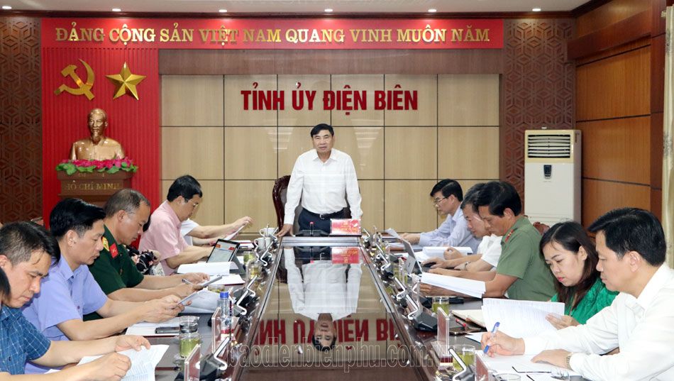 Ban Chỉ đạo phòng, chống tham nhũng, tiêu cực tỉnh Điện Biên họp phiên thứ 7