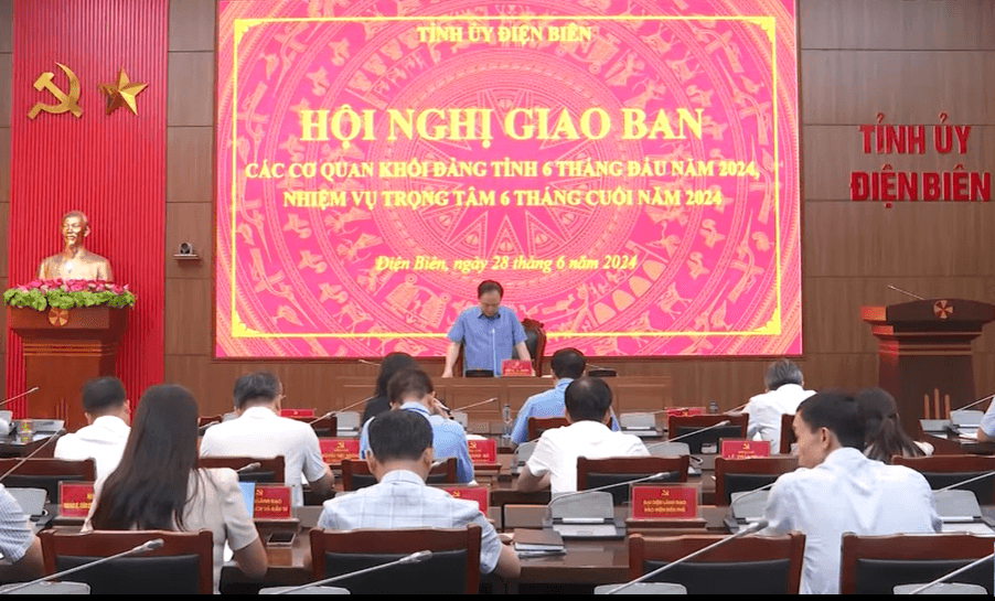 Hội nghị Giao ban các cơ quan khối Đảng tỉnh Điện Biên
