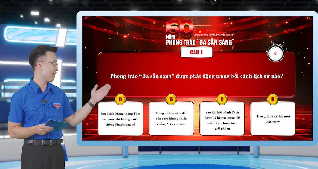 Cuộc thi tìm hiểu lịch sử 60 năm phong trào “Ba Sẵn sàng” thu hút hơn 200.000 lượt tương tác