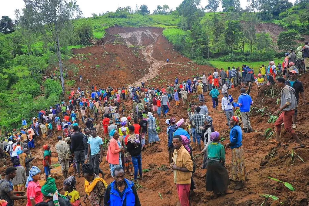  Số người chết đã tăng lên 257 người tại vụ lở đất ở Ethiopia