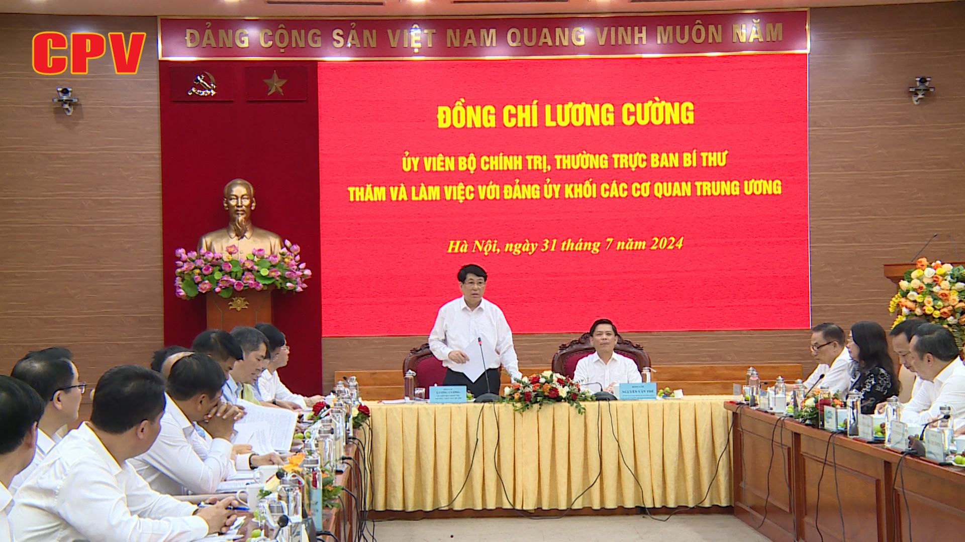 Thường trực Ban Bí thư làm việc với Đảng ủy Khối Các cơ quan Trung ương