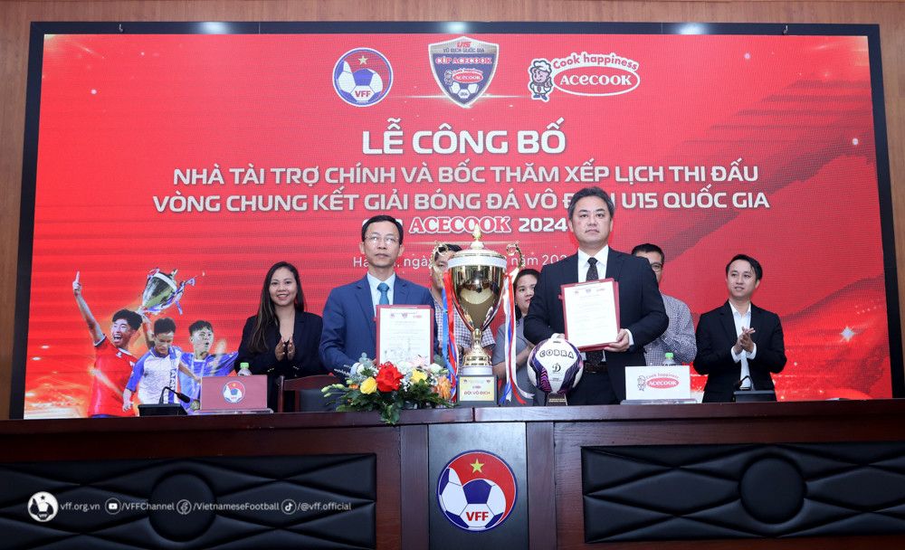 Giải bóng đá vô địch U15 Quốc gia 2024 khởi tranh từ ngày 31/8