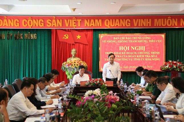 Công bố kế hoạch kiểm tra của Trung ương về phòng, chống tham nhũng, tiêu cực tại Đắk Nông