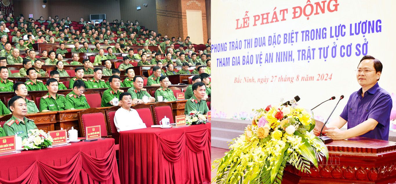 Bắc Ninh phát động phong trào thi đua đặc biệt về bảo vệ an ninh trật tự ở cơ sở