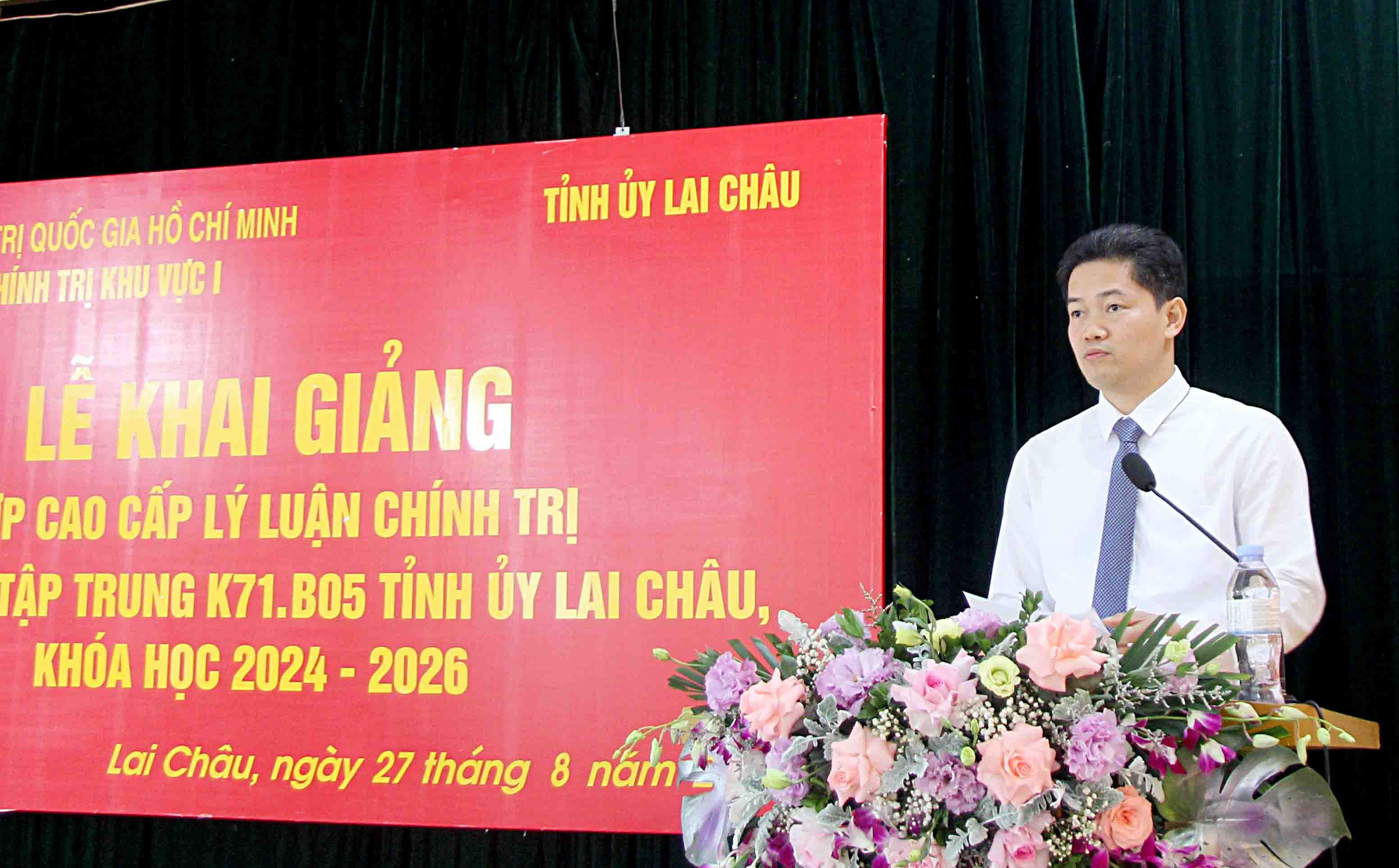 Khai giảng Lớp cao cấp lý luận chính trị hệ không tập trung Tỉnh ủy Lai Châu khóa 2024-2026