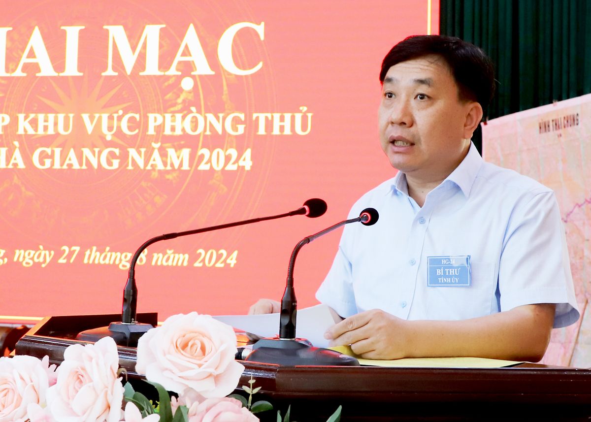 Hà Giang: Khai mạc luyện tập Khu vực phòng thủ tỉnh năm 2024