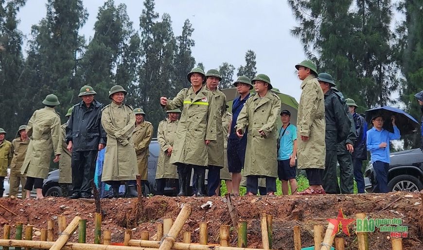  Bộ Nông nghiệp và Phát triển nông thôn kiểm tra công tác ứng phó bão số 3 tại Thanh Hóa