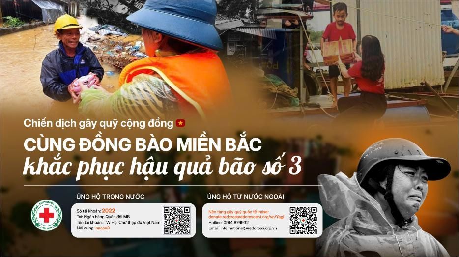 Chung tay hỗ trợ đồng bào vượt qua bão số 3