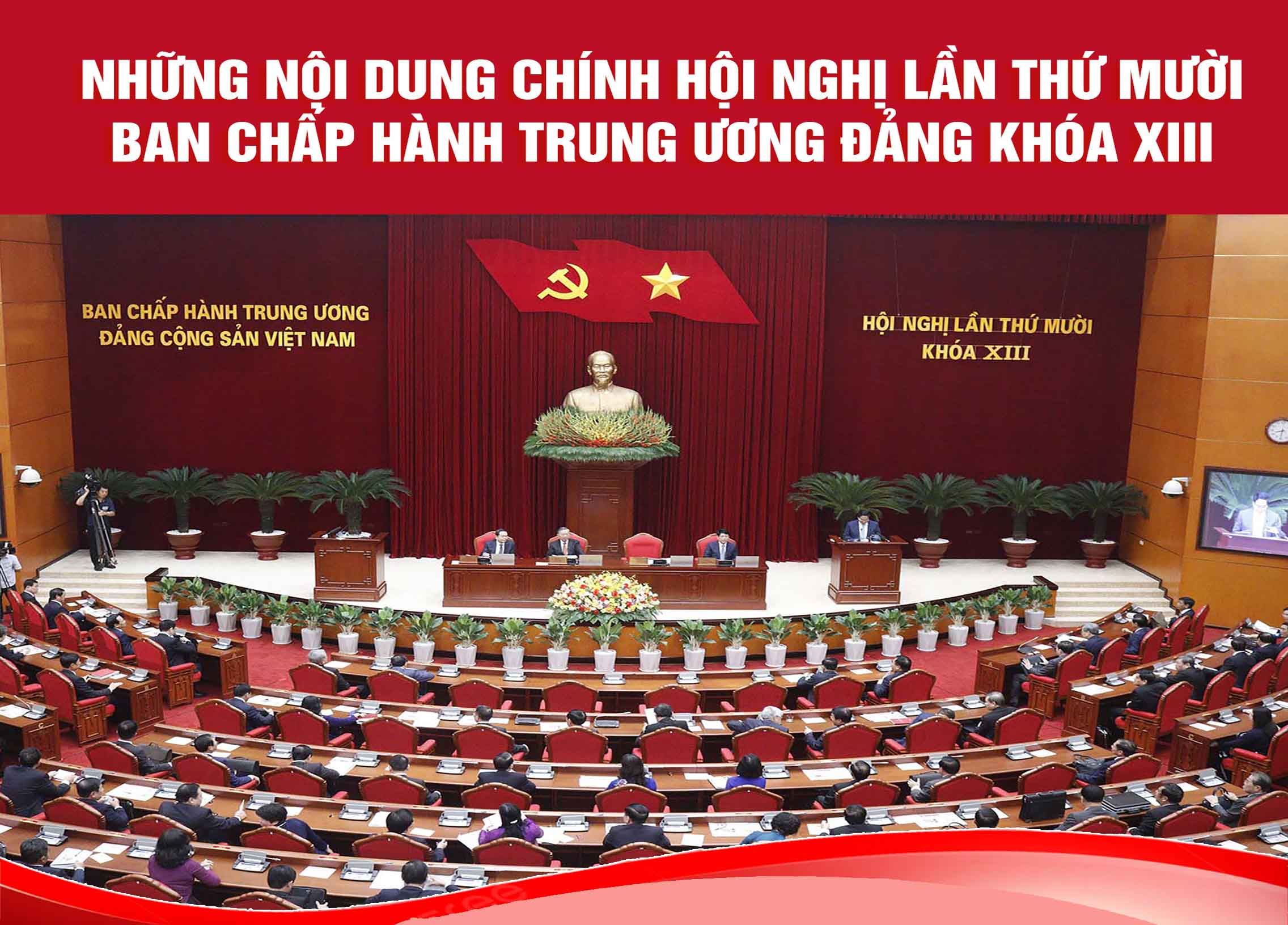 [Infographic] Những nội dung chính của Hội nghị lần thứ mười Ban Chấp hành Trung ương Đảng khóa XIII 