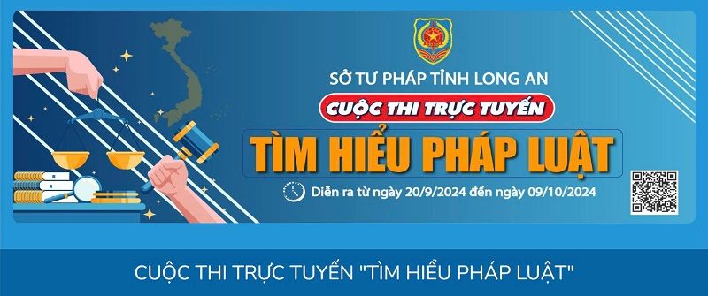 Long An: Tổ chức Cuộc thi trực tuyến "Tìm hiểu pháp luật"