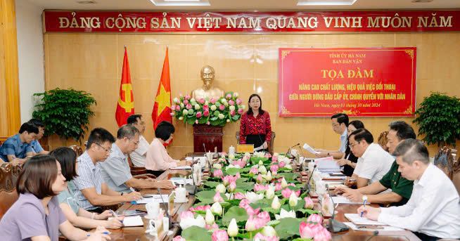 Hà Nam: Chú trọng chất lượng việc đối thoại giữa người đứng đầu cấp ủy, chính quyền với nhân dân