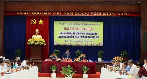 Phát huy giá trị văn hóa, con người Quảng Nam trong giai đoạn mới