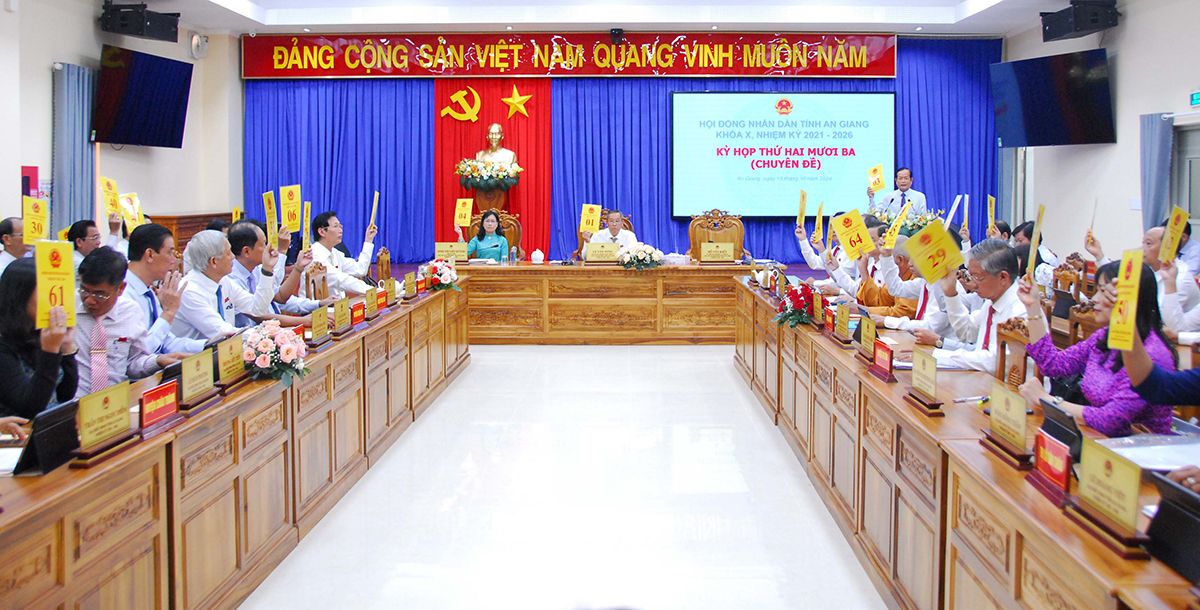 HĐND tỉnh An Giang thông qua 4 nghị quyết quan trọng