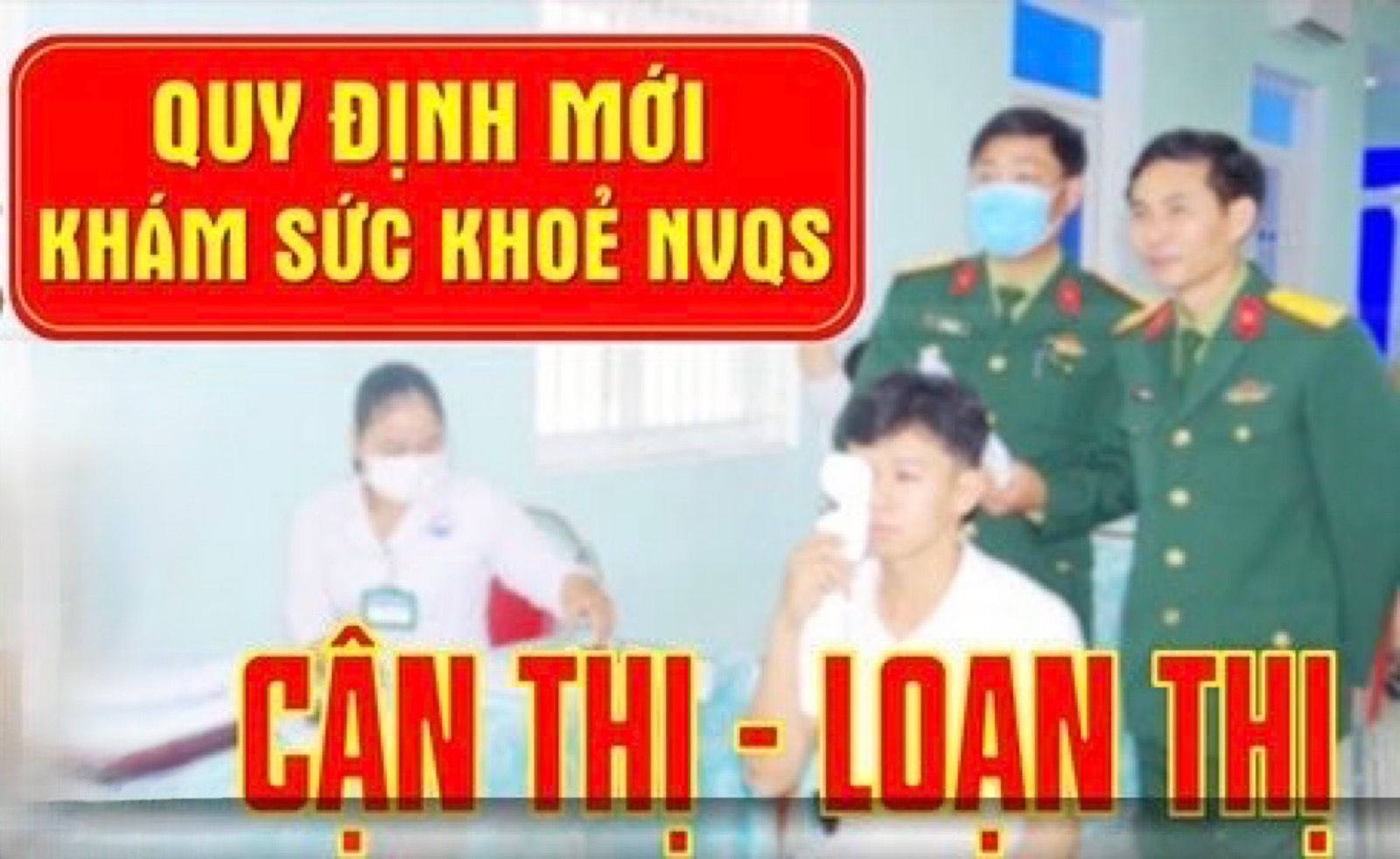 Bị loạn thị có tham gia nghĩa vụ quân sự được không?