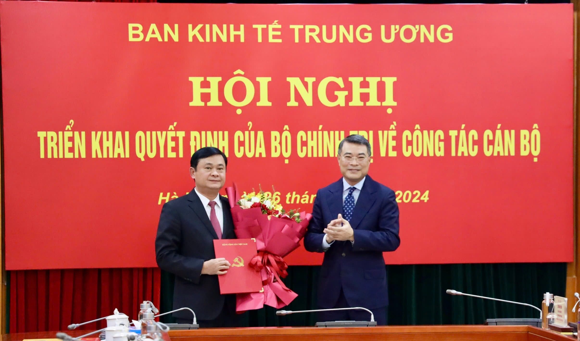 Đồng chí Thái Thanh Quý giữ chức vụ Phó Trưởng Ban Kinh tế Trung ương