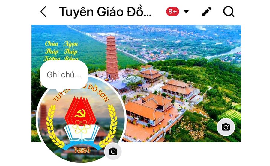 Facebook “Tuyên giáo Đồ Sơn”: Kênh thông tin nhanh chóng và hiệu quả trong công tác tuyên truyền