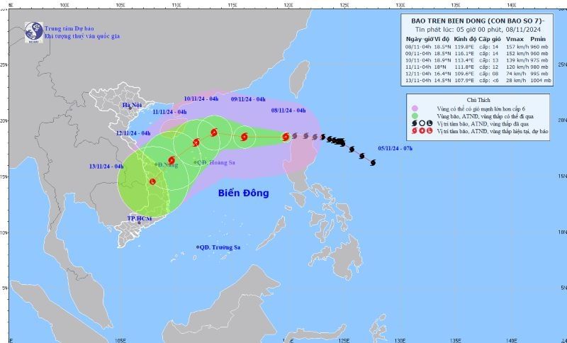 Công điện của Thủ tướng Chính phủ về việc chủ động ứng phó bão YINXING