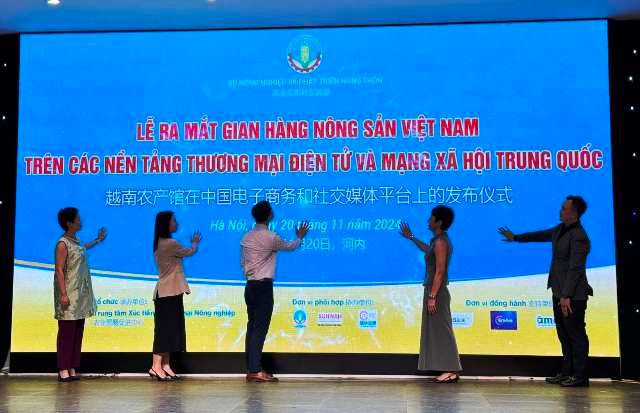 Ra mắt Gian hàng nông sản Việt Nam trên các nền tảng thương mại điện tử và mạng xã hội Trung Quốc